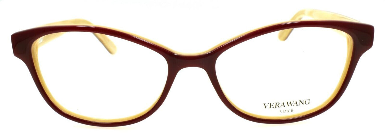 Vera Wang Mazzoli BU Women's Eyeglasses Frames 51-15-130 Burgundy w/ Crystals