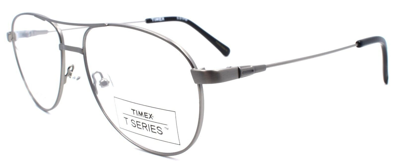 1-Timex 5:51 PM Men's Eyeglasses Frames Aviator 56-16-145 Gunmetal-715317197632-IKSpecs