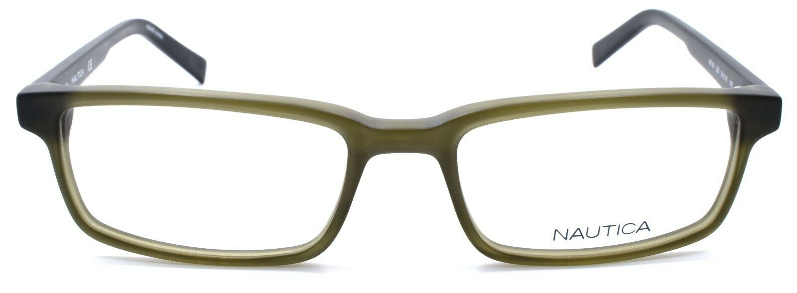 2-Nautica N8146 325 Men's Eyeglasses Frames 53-18-140 Matte Olive-688940460513-IKSpecs
