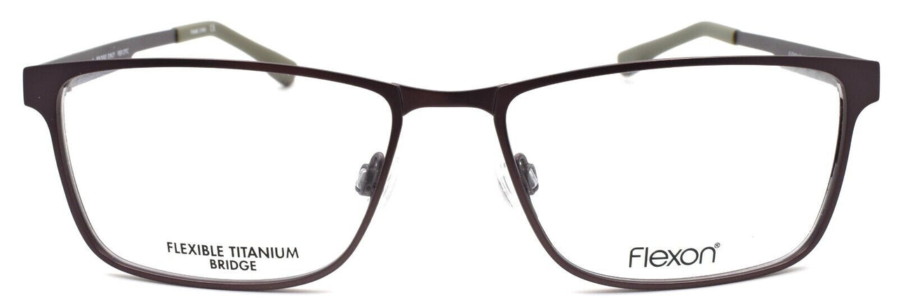 2-Flexon E1036 033 Men's Eyeglasses Frames Gunmetal 56-17-145 Titanium Bridge-883900201421-IKSpecs