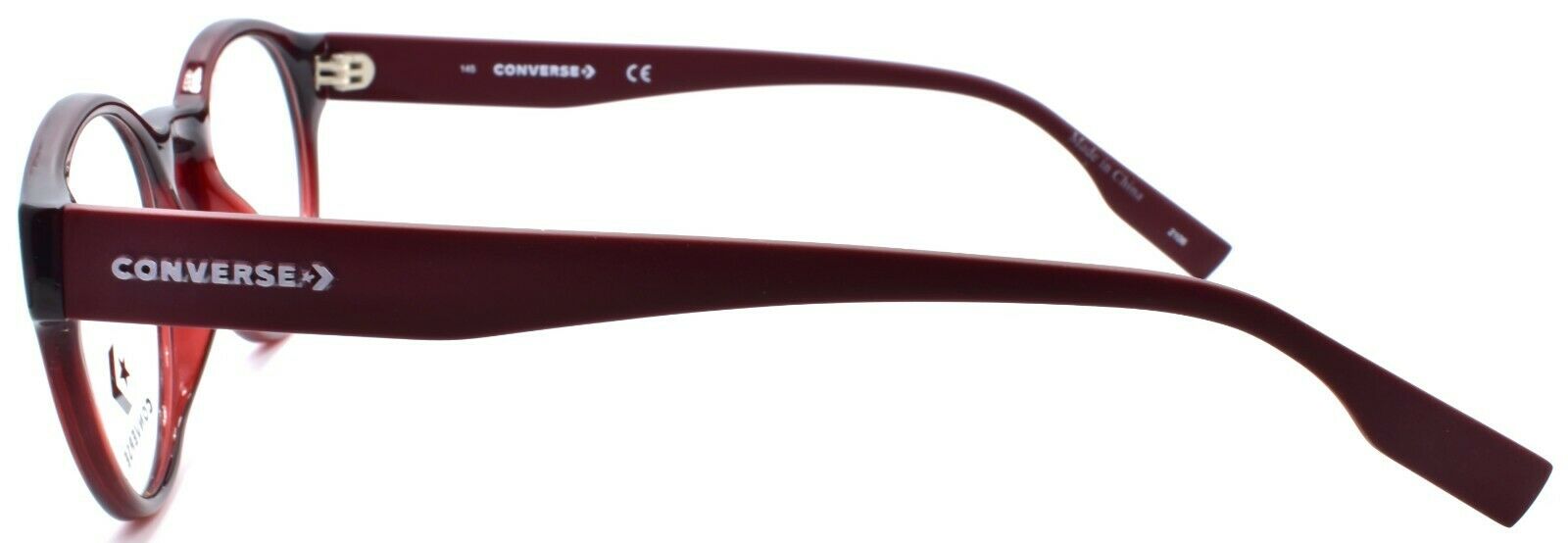 3-CONVERSE CV5018 610 Men's Eyeglasses Frames Round 49-20-145 Crystal Team Red-886895508551-IKSpecs