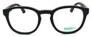 2-PUMA PU0043O 001 Unisex Eyeglasses Frames 49-22-140 Black & Brown w/ Suede-889652015064-IKSpecs