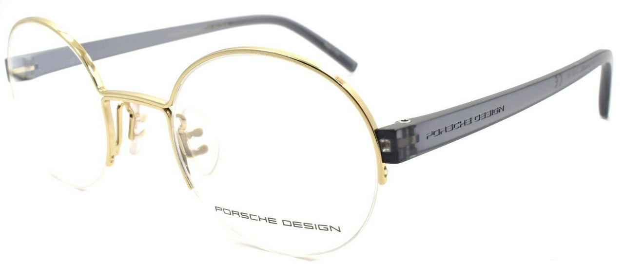 1-Porsche Design P8350 D Eyeglasses Frames Half-rim Round 48-22-140 Gold-4046901603915-IKSpecs