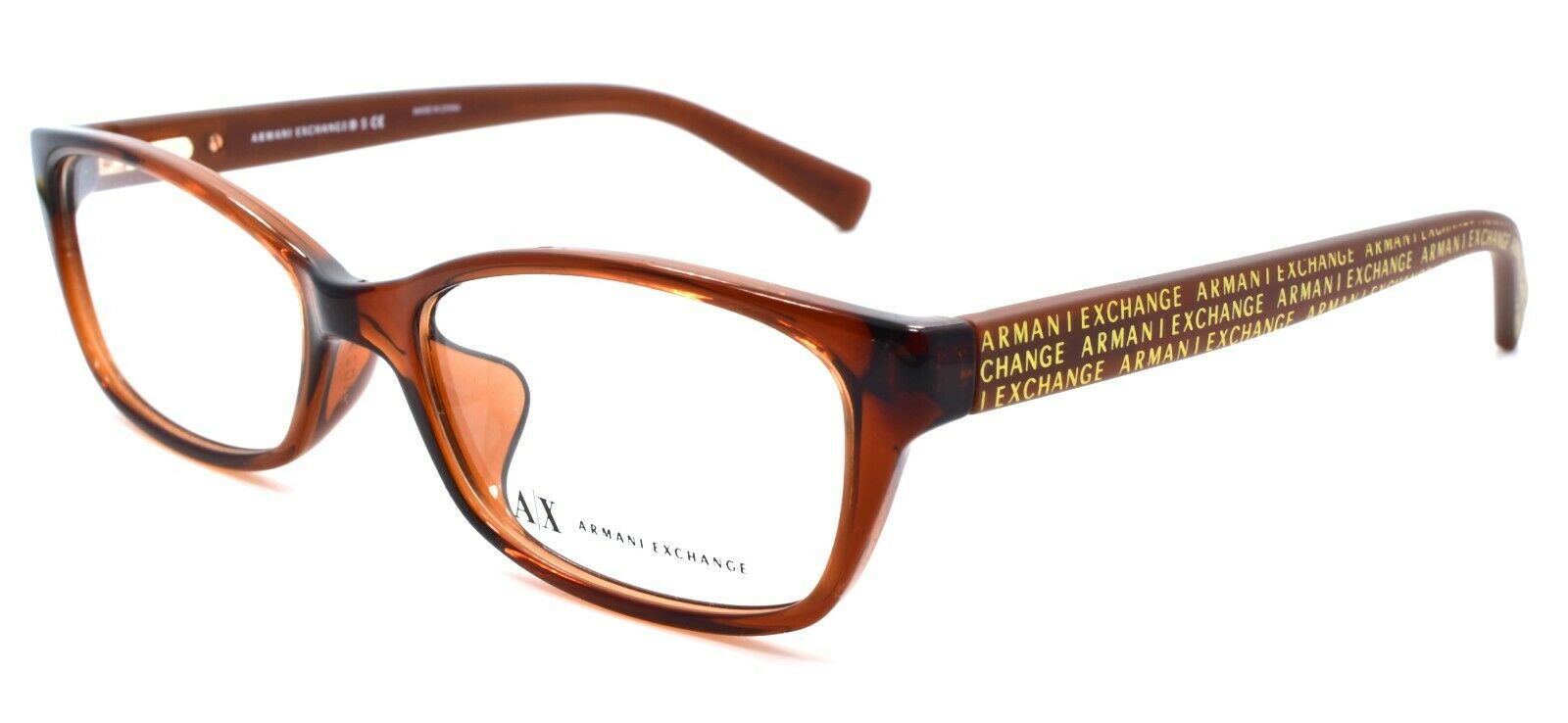 1-Armani Exchange AX3009F 8063 Women's Eyeglasses Frames 53-16-140 Brown-8053672387896-IKSpecs