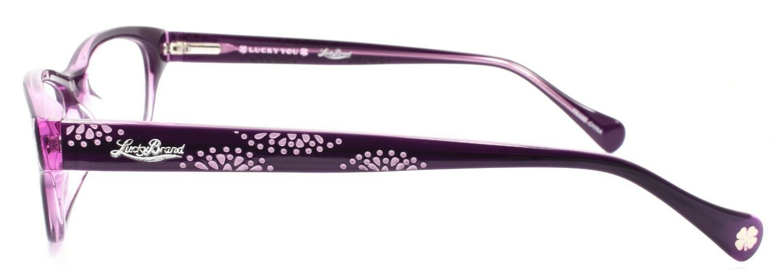 3-LUCKY BRAND Swirl Women's Eyeglasses Frames 53-17-135 Purple + CASE-751286267907-IKSpecs