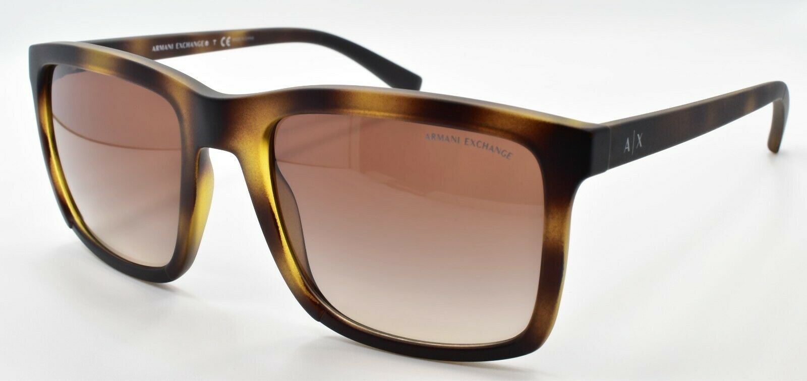 1-Armani Exchange AX4067S 8231/13 Men's Sunglasses 55-20-140 Matte Havana / Brown-8053672749878-IKSpecs