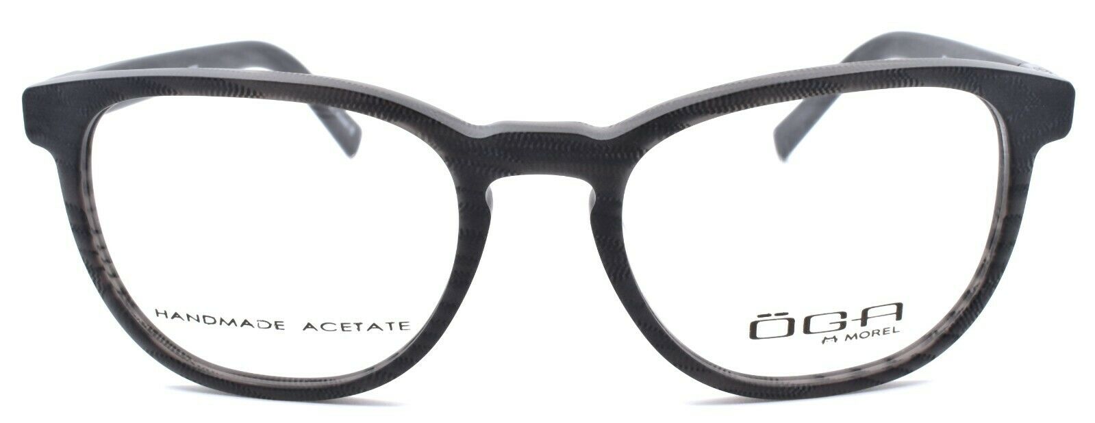2-OGA by Morel 8312O NN011 Men's Eyeglasses Frames 51-18-140 Black-3604770905656-IKSpecs