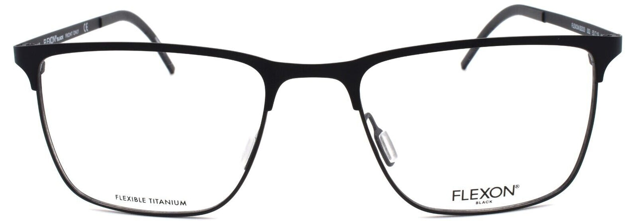 2-Flexon B2033 002 Men's Eyeglasses Matte Black 53-19-145 Flexible Titanium-883900207614-IKSpecs