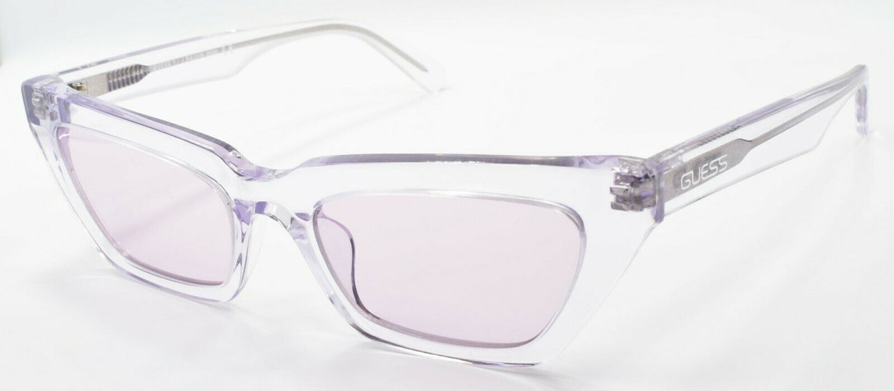 1-GUESS x J Balvin GU8226 26Y Women's Sunglasses Cat Eye Clear Crystal / Violet-889214197139-IKSpecs