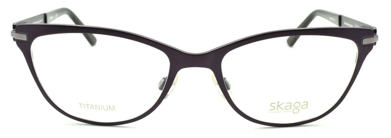 2-Skaga 3875-U Jennifer 405 Women's Eyeglasses Cat Eye TITANIUM 53-18-135 Burgundy-IKSpecs