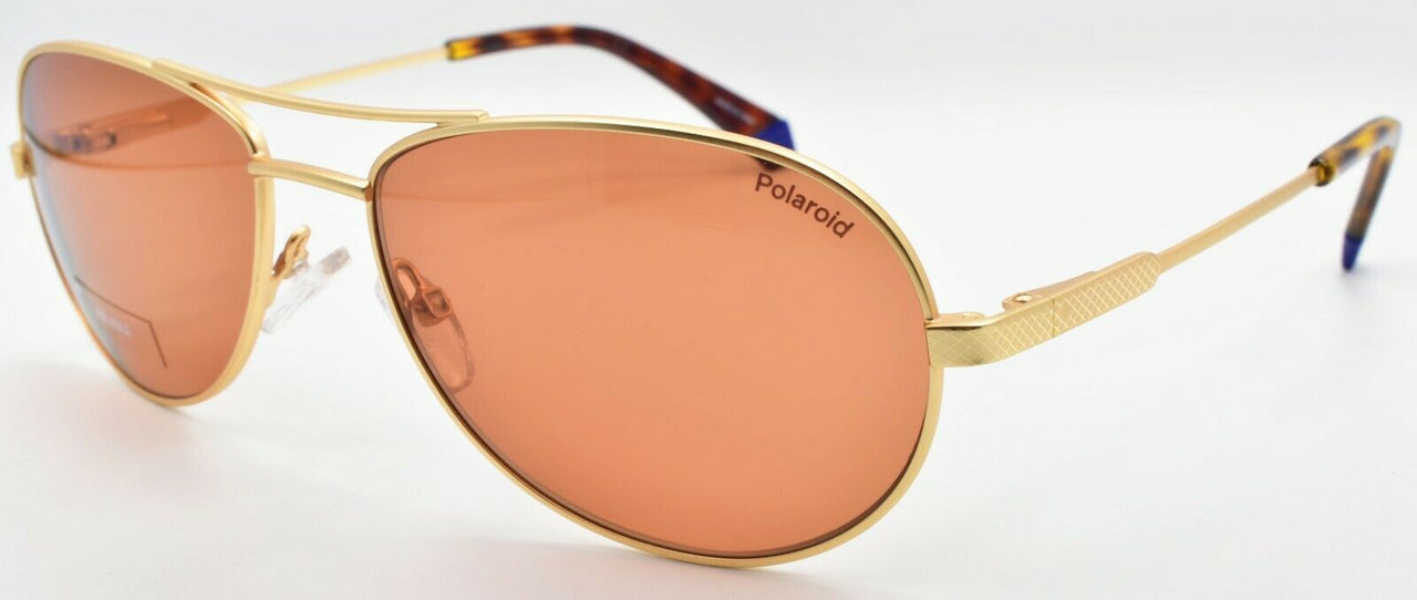 1-Polaroid PLD2100/S/X AOZHE Sunglasses Aviator Polarized Matte Gold / Brown-716736300214-IKSpecs