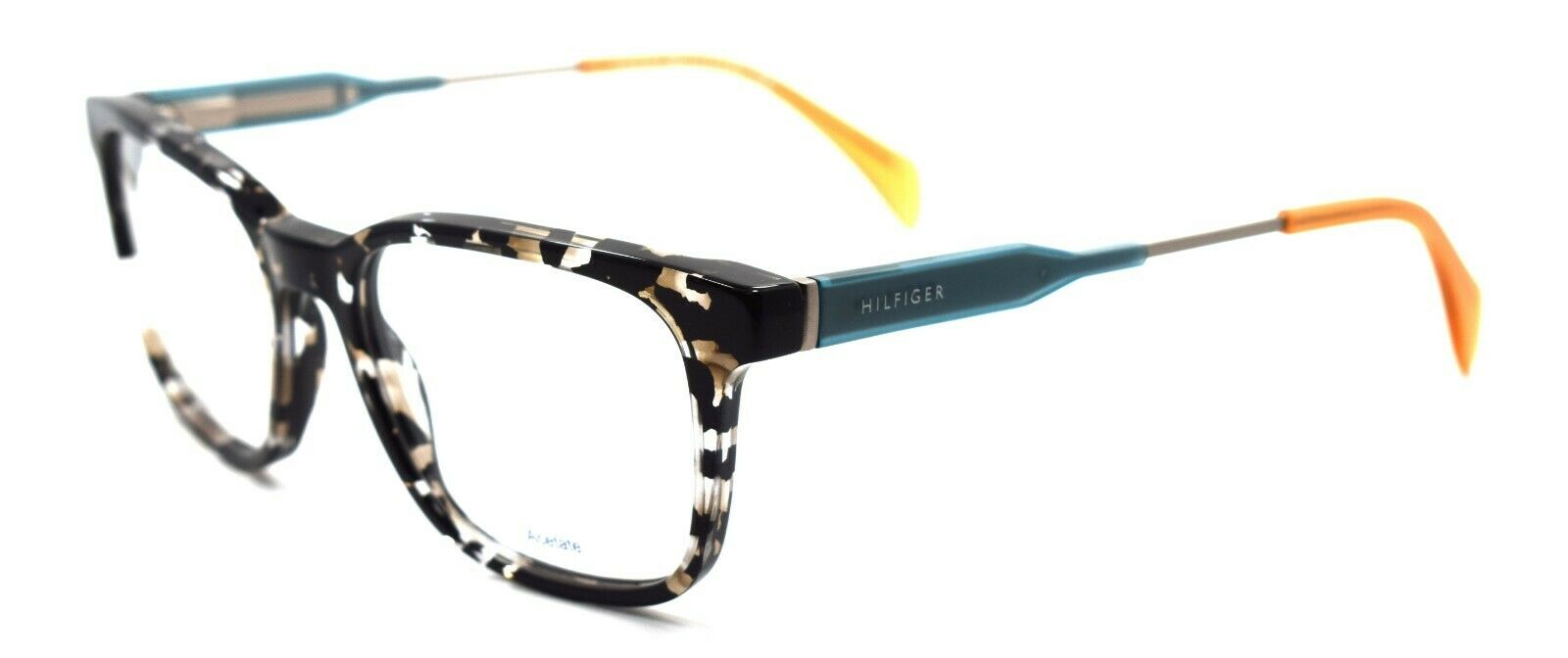 1-TOMMY HILFIGER TH 1351 JX2 Men's Eyeglasses Frames 50-18-145 Black Beige Havana-762753767486-IKSpecs
