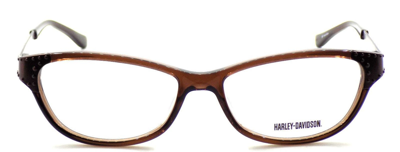 2-Harley Davidson HD511 DBRN Women's Eyeglasses Frames 53-15-135 Dark Brown + Case-715583745728-IKSpecs