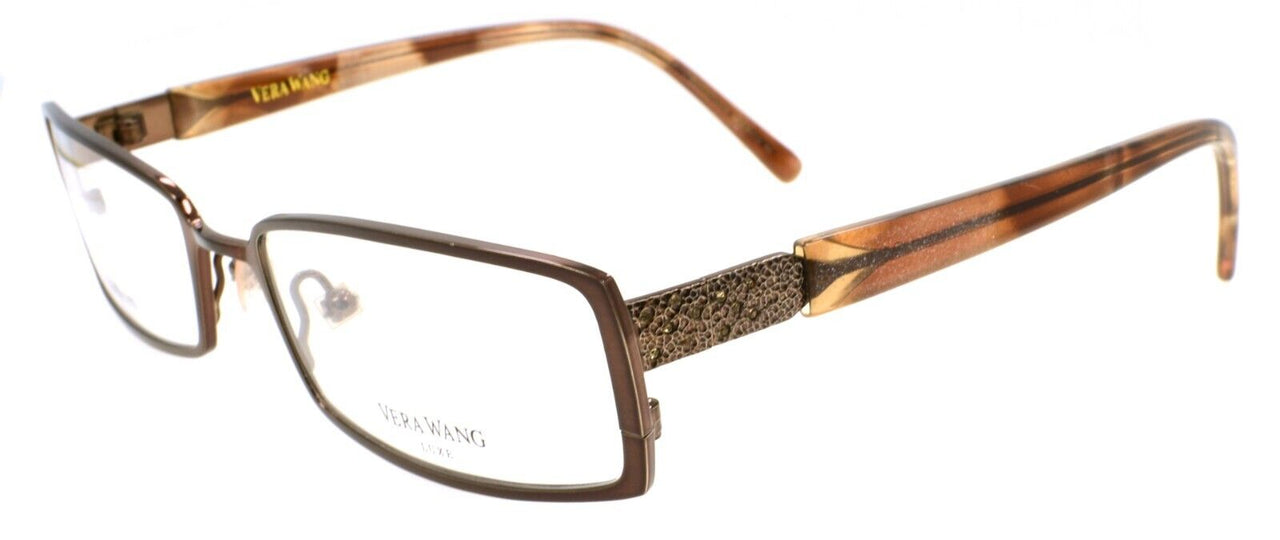 Vera Wang Pageant PC Women's Eyeglasses Frames 51-18-133 Pecan Brown Titanium