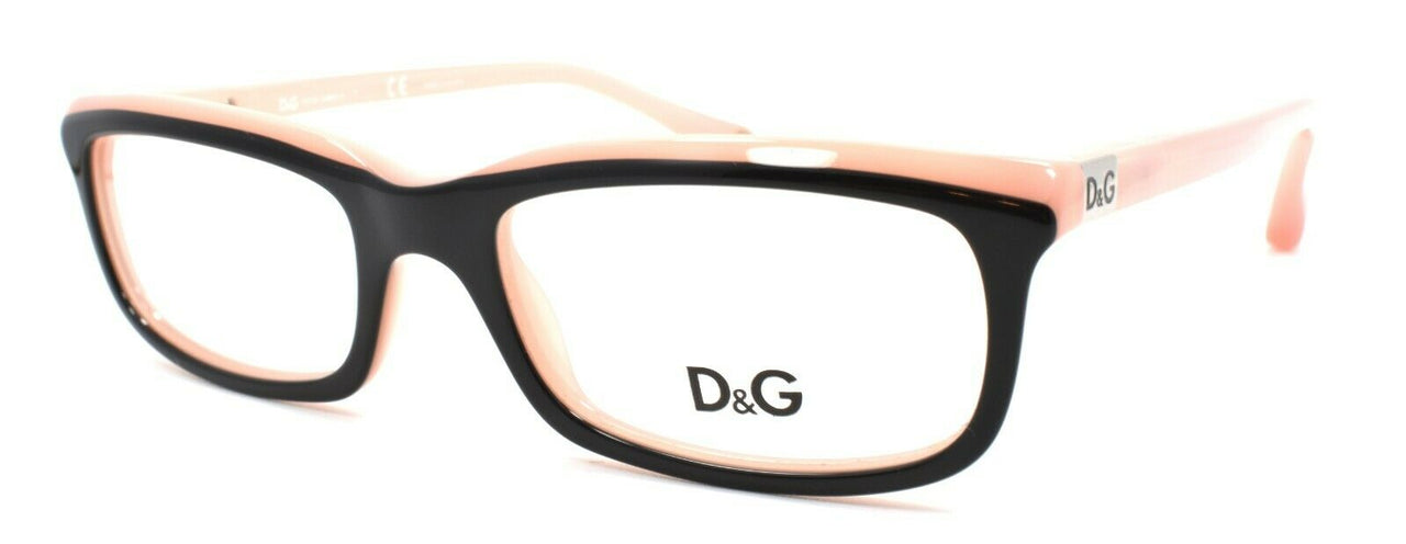 Dolce & Gabbana D&G 1214 1878 Women's Eyeglasses Frames 49-17-135 Black on Pink