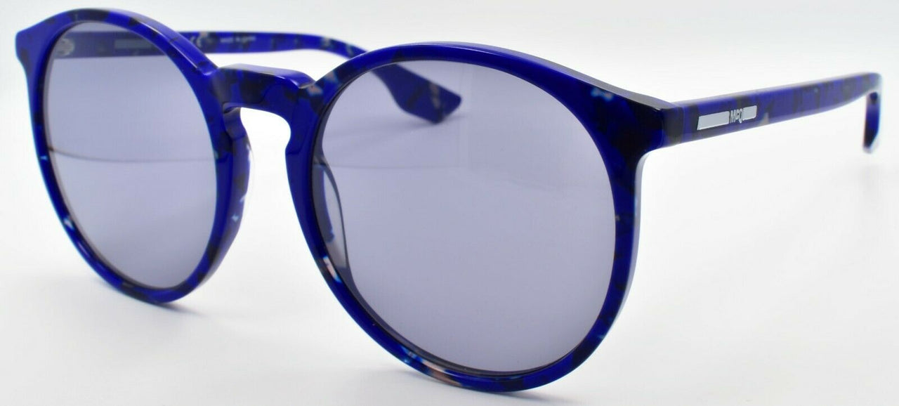 McQ Alexander McQueen MQ0038S 004 Women's Sunglasses Round Blue / Silver