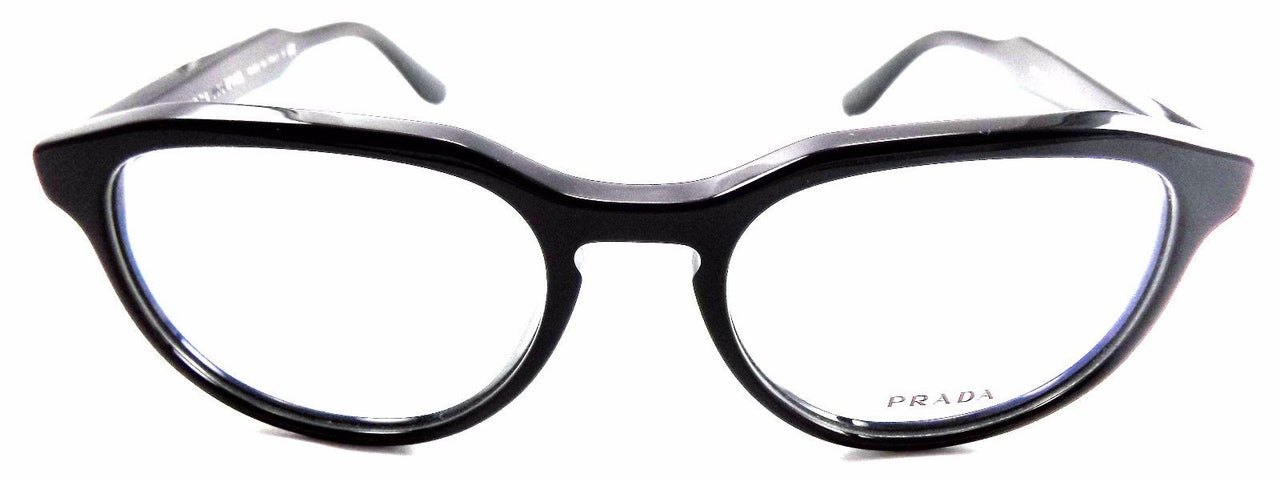 2-Prada Journal VPR 18S Rx Eyeglasses Frames 53x19x145 Shiny Black + Case & Cloth-IKSpecs