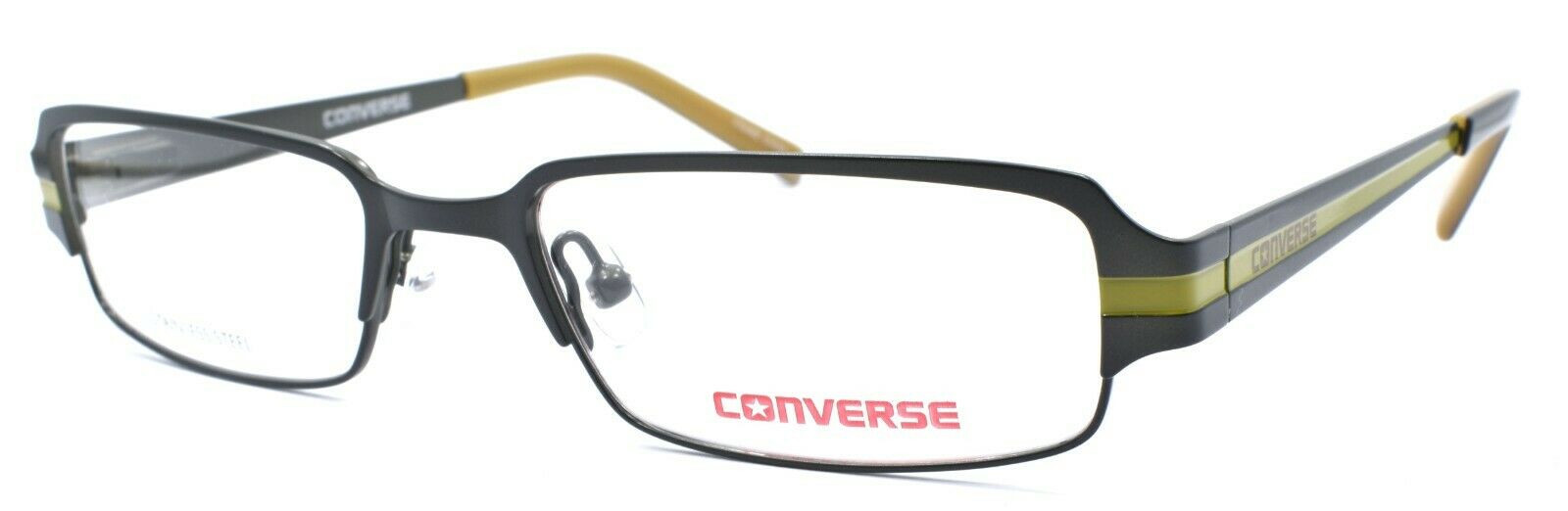 1-CONVERSE I Don't Know Kids Eyeglasses Frames 49-17-135 Olive Green + CASE-751286227031-IKSpecs