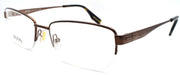1-BOSS by Hugo Boss 0079/U 7S9 Men's Eyeglasses Frames Half Rim 53-17-140 Brown-780073002254-IKSpecs