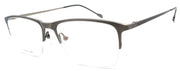 1-John Varvatos V154 Men's Eyeglasses Half-rim Titanium 54-17-145 Gunmetal Japan-751286293104-IKSpecs