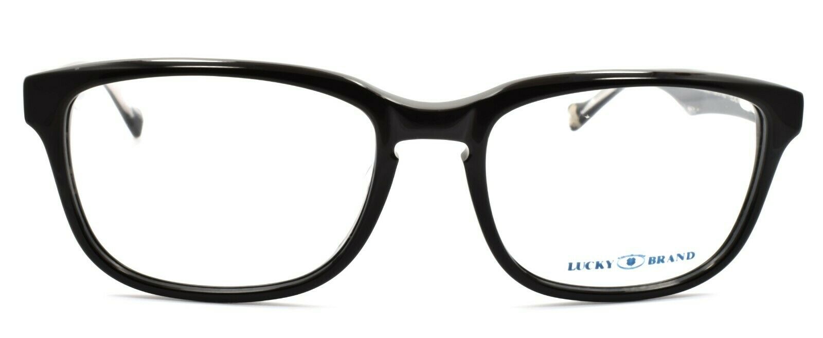 2-LUCKY BRAND Folklore Men's Eyeglasses Frames 52-17-140 Black + CASE-751286223873-IKSpecs