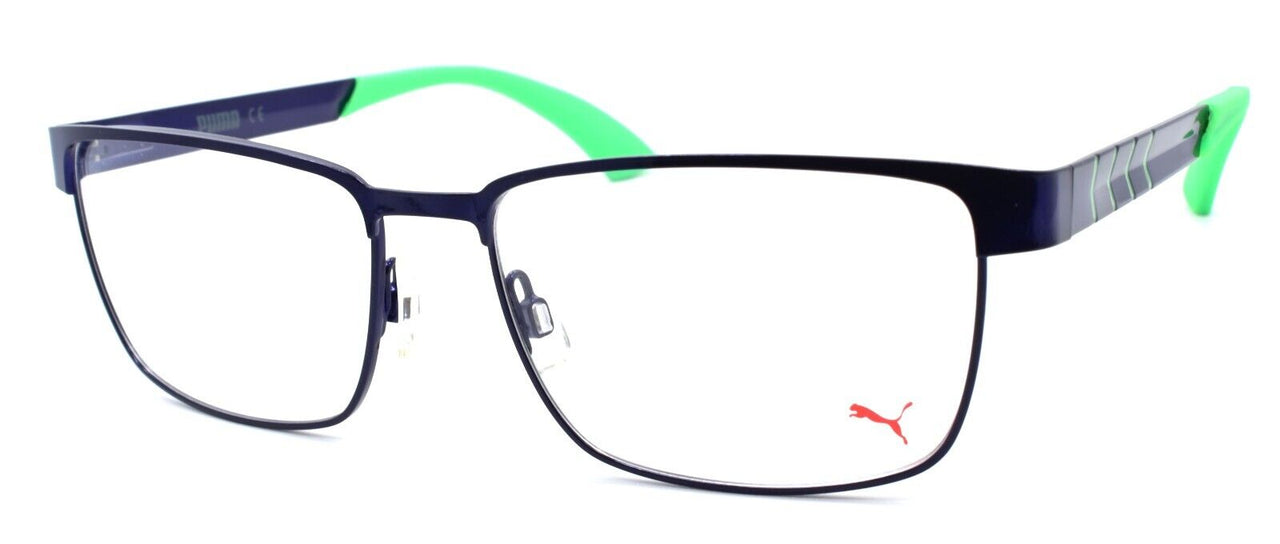 1-PUMA PU0050O 007 Men's Eyeglasses Frames 57-17-140 Blue / Green-889652015835-IKSpecs