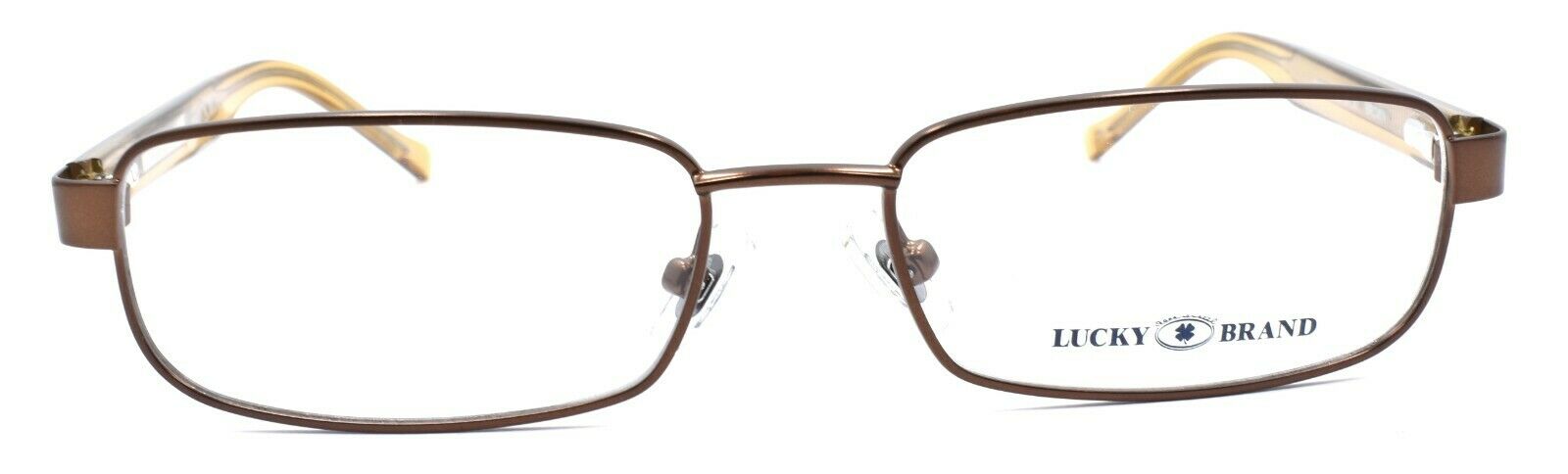 2-LUCKY BRAND Zipper Eyeglasses Frames SMALL 50-15-130 Brown + CASE-751286226980-IKSpecs