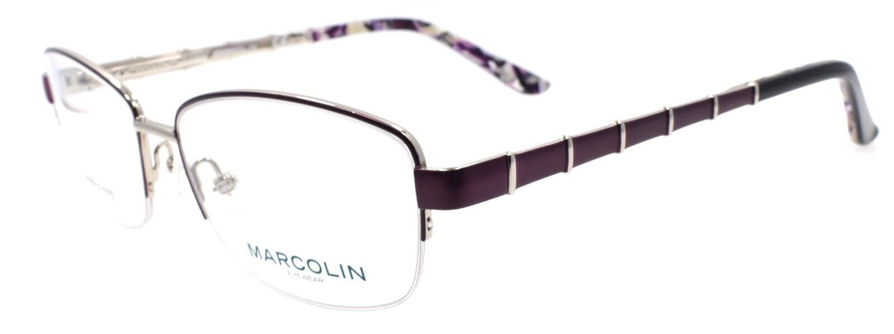 Marcolin MA5015 079 Women's Eyeglasses Frames Half Rim 54-16-140 Matte Lilac