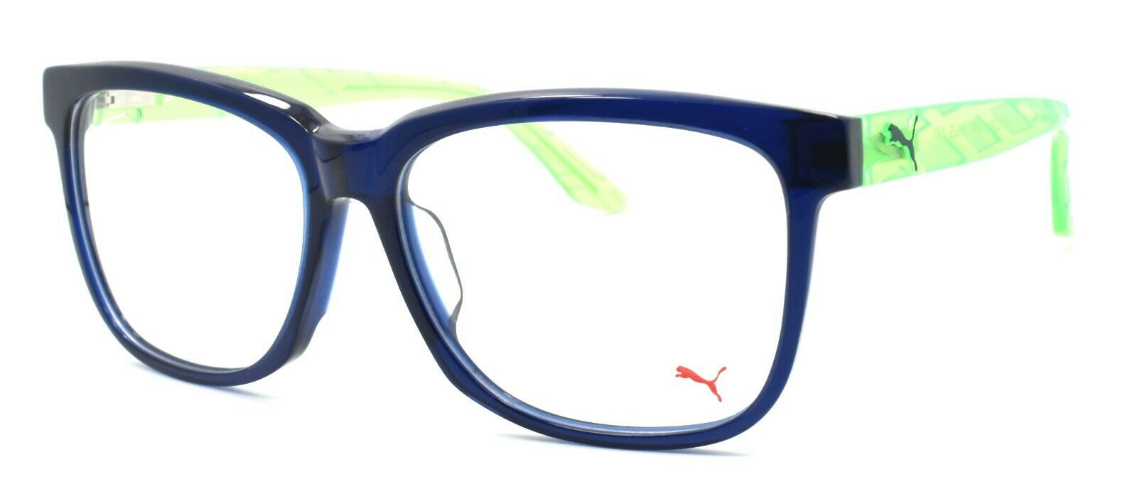 1-PUMA PU0051OA 004 Unisex Eyeglasses Frames 56-15-140 Blue / Green + CASE-889652015941-IKSpecs