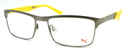 1-PUMA PE0011O 003 Men's Eyeglasses Frames 54-17-140 Ruthenium / Yellow-889652034423-IKSpecs
