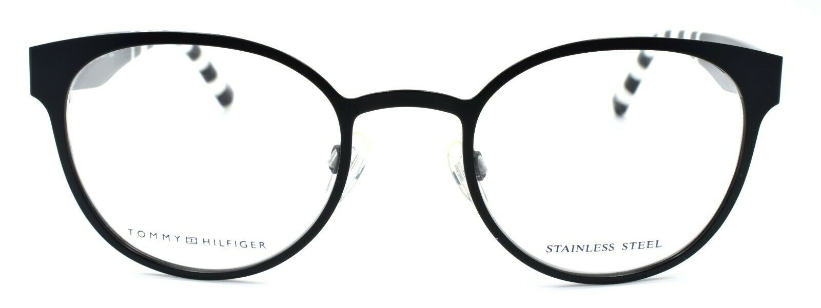 2-TOMMY HILFIGER TH 1484 003 Women's Eyeglasses Frames 49-21-140 Matte Black-762753621221-IKSpecs