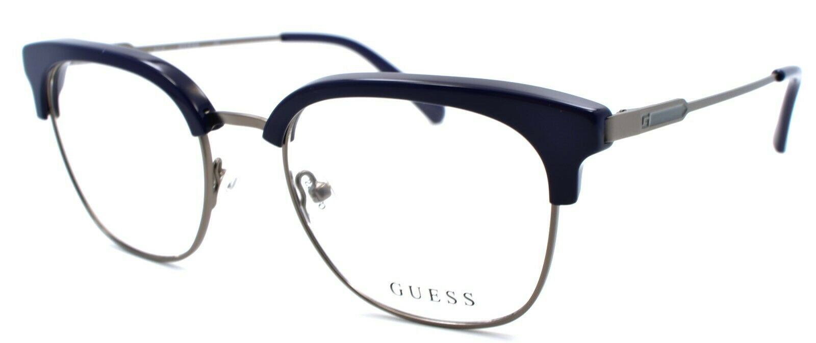 1-GUESS GU50006 090 Men's Eyeglasses Frames 50-20-145 Blue / Ruthenium-889214157690-IKSpecs