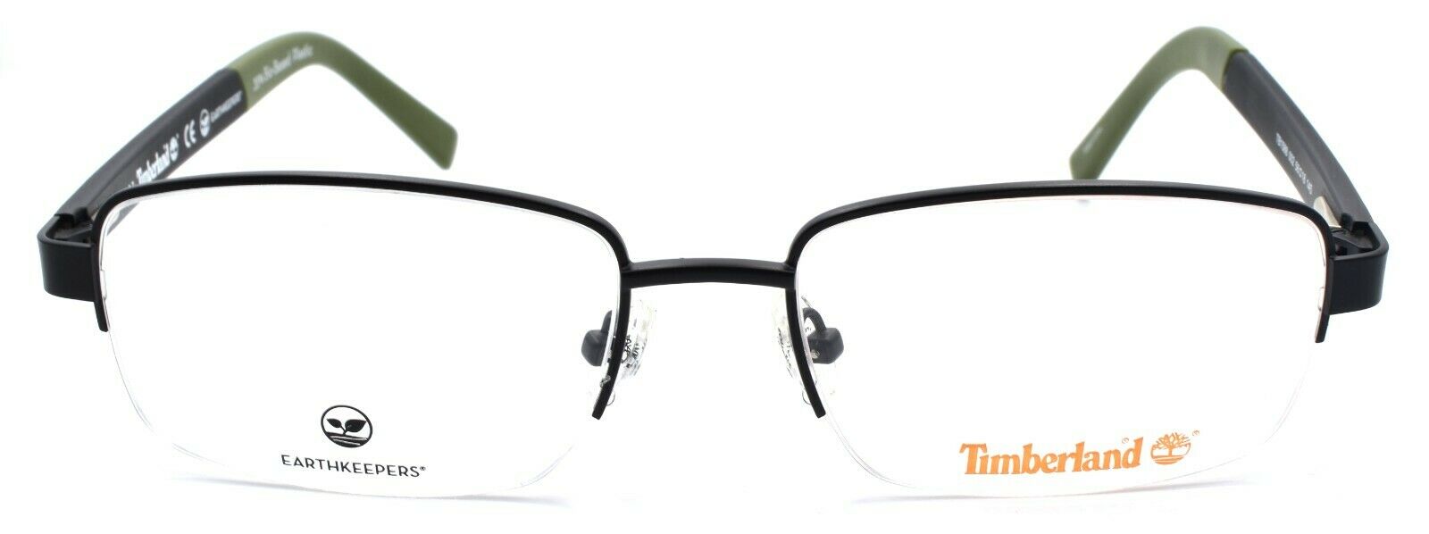 2-TIMBERLAND TB1588 002 Men's Eyeglasses Frames Half-rim 56-18-145 Matte Black-664689933938-IKSpecs