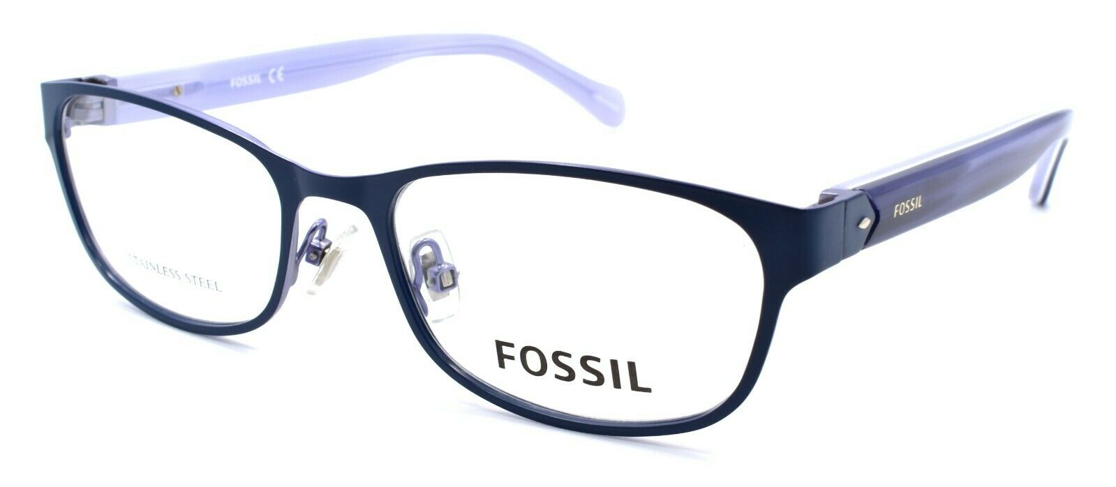 1-Fossil FOS 7023 RCT Women's Eyeglasses Frames 51-17-140 Matte Blue-716736029207-IKSpecs