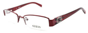 1-GUESS GU2368 BU Women's Eyeglasses Frames Half-Rim Petite 50-17-135 Burgundy-715583700871-IKSpecs