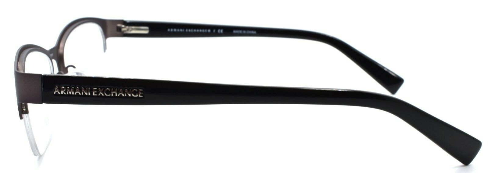 3-Armani Exchange AX1016 6074 Women's Glasses Frames Half-rim 53-17-140 Gunmetal-8053672412338-IKSpecs