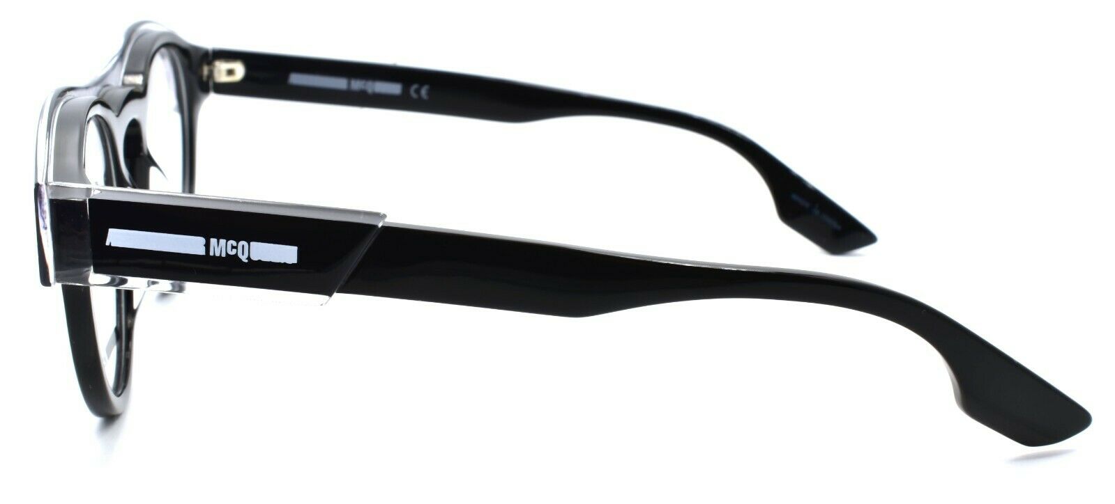 3-McQ Alexander McQueen MQ0005O 001 Women's Eyeglasses 45-22-140 Black / Clear-889652002033-IKSpecs