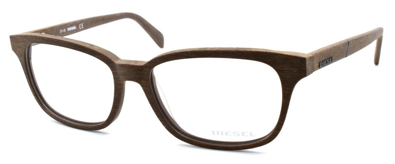 1-Diesel DL5129 050 Unisex Eyeglasses Frames 52-15-145 Brown Wood Grain Texture-664689669332-IKSpecs