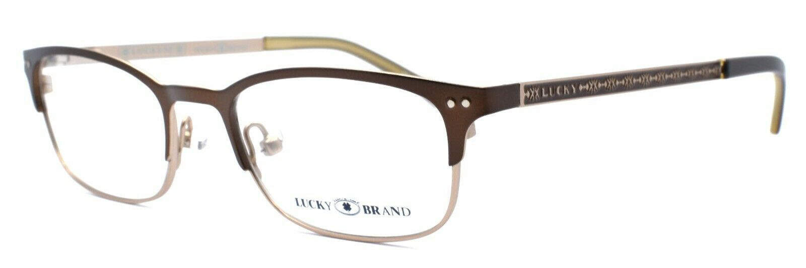 1-LUCKY BRAND Clever Kids Unisex Eyeglasses Frames 45-17-130 Brown + CASE-751286250954-IKSpecs