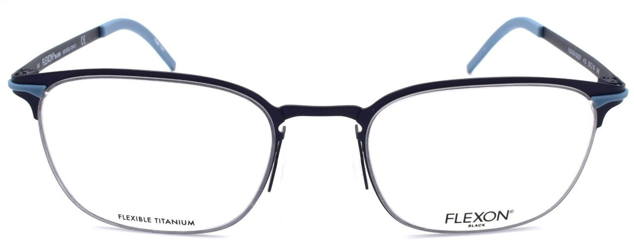 2-Flexon B2007 412 Men's Eyeglasses Navy 50-19-145 Flexible Titanium-883900206747-IKSpecs