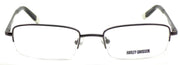 2-HD410 GUN Men's Half-rim Eyeglasses Frames 52-19-145 Gunmetal + CASE-715583433212-IKSpecs