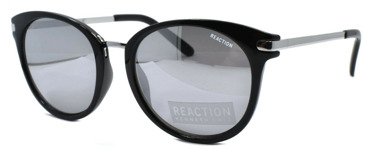 1-Kenneth Cole Reaction KC1309 01C Men's Sunglasses Black & Silver / Mirrored-664689980642-IKSpecs
